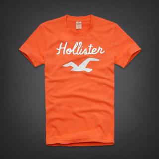 Tee shirt Hollister Homme Orange